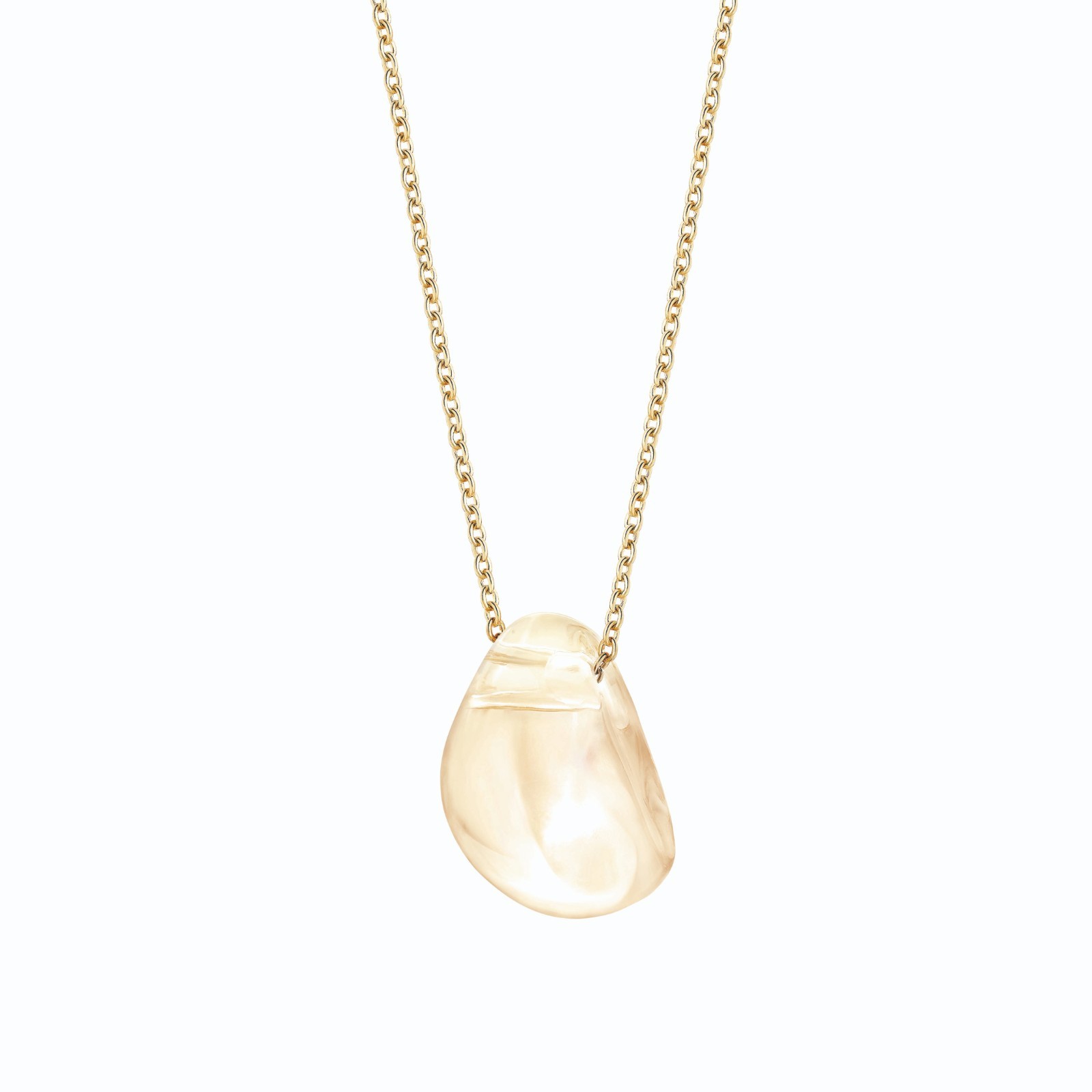 CABOCHON pendant, gold luster crystal, gold-plated chain 42 cm ©LALIQUE SA (2).jpg